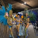 O apresentador Dudu Glamour brilhou como muso da Escola de Samba Unidos de Niterói